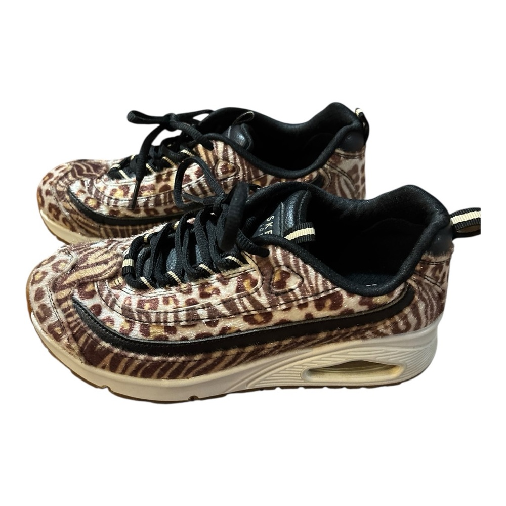 Skechers Womens Sz 6 Uno Exotic Air‎ Animal Print Leopard Zebra Sneaker Shoes